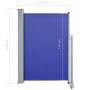 Retractable blue garden side awning 120x300 cm by , Umbrellas - Ref: Foro24-48344, Price: 74,05 €, Discount: %