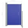 Toldo lateral retráctil de jardín azul 120x300 cm de , Sombrillas - Ref: Foro24-48344, Precio: 72,55 €, Descuento: %