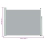 Graues seitliches ausziehbares Gartenmarkise 120x500 cm von , Sonnenschirme - Ref: Foro24-48392, Preis: 76,51 €, Rabatt: %