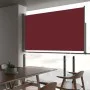Retractable red patio side awning 140x300 cm by , Umbrellas - Ref: Foro24-48348, Price: 74,14 €, Discount: %