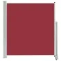 Retractable red patio side awning 140x300 cm by , Umbrellas - Ref: Foro24-48348, Price: 74,14 €, Discount: %