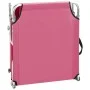 Folding lounge chair with pink aluminum canopy by , Loungers - Ref: Foro24-310363, Price: 67,01 €, Discount: %