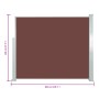 Toldo lateral retráctil 120x300 cm marrón de , Sombrillas - Ref: Foro24-45364, Precio: 81,32 €