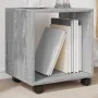 Rollcontainer aus grauem Sonoma-Ingenieurholz mit Rädern, 37x33x42,5 cm. von , Seitentische - Ref: Foro24-853133, Preis: 25,8...