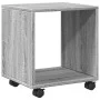 Rollcontainer aus grauem Sonoma-Ingenieurholz mit Rädern, 37x33x42,5 cm. von , Seitentische - Ref: Foro24-853133, Preis: 25,8...