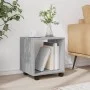 Rollcontainer aus grauem Sonoma-Ingenieurholz mit Rädern, 37x33x42,5 cm. von , Seitentische - Ref: Foro24-853133, Preis: 25,8...