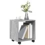Rollcontainer aus grauem Sonoma-Ingenieurholz mit Rädern, 37x33x42,5 cm. von , Seitentische - Ref: Foro24-853133, Preis: 25,8...