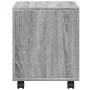 Rollcontainer aus grauem Sonoma-Ingenieurholz mit Rädern, 37x33x42,5 cm. von , Seitentische - Ref: Foro24-853133, Preis: 25,8...