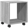 Rollcontainer aus grauem Sonoma-Ingenieurholz mit Rädern, 37x33x42,5 cm. von , Seitentische - Ref: Foro24-853133, Preis: 25,8...