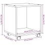 Rollcontainer aus grauem Sonoma-Ingenieurholz mit Rädern, 37x33x42,5 cm. von , Seitentische - Ref: Foro24-853133, Preis: 25,8...