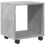Armario con ruedas madera ingeniería gris hormigón 37x33x42,5cm de , Mesas auxiliares - Ref: Foro24-853131, Precio: 28,46 €, ...