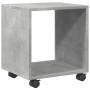 Wheeled cabinet made of gray concrete engineered wood, measuring 37x33x42.5cm. by , Side tables - Ref: Foro24-853131, Price: ...