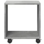 Wheeled cabinet made of gray concrete engineered wood, measuring 37x33x42.5cm. by , Side tables - Ref: Foro24-853131, Price: ...
