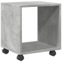 Wheeled cabinet made of gray concrete engineered wood, measuring 37x33x42.5cm. by , Side tables - Ref: Foro24-853131, Price: ...