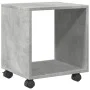 Wheeled cabinet made of gray concrete engineered wood, measuring 37x33x42.5cm. by , Side tables - Ref: Foro24-853131, Price: ...