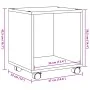 Wheeled cabinet made of gray concrete engineered wood, measuring 37x33x42.5cm. by , Side tables - Ref: Foro24-853131, Price: ...