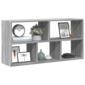 Engineered wood gray Sonoma wall shelf 100x25x50 cm by , Shelves and shelves - Ref: Foro24-853277, Price: 51,92 €, Discount: %