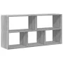 Engineered wood gray Sonoma wall shelf 100x25x50 cm by , Shelves and shelves - Ref: Foro24-853277, Price: 51,92 €, Discount: %