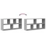Engineered wood gray Sonoma wall shelf 100x25x50 cm by , Shelves and shelves - Ref: Foro24-853277, Price: 51,92 €, Discount: %