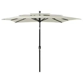 3-tier parasol with sand aluminum pole 2.5x2.5 m by vidaXL, Umbrellas - Ref: Foro24-313836, Price: 75,27 €, Discount: %