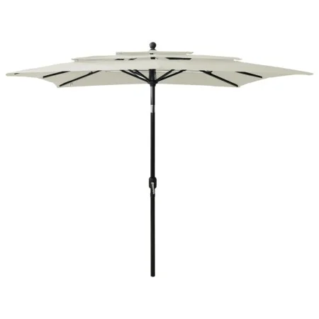 3-tier parasol with sand aluminum pole 2.5x2.5 m by vidaXL, Umbrellas - Ref: Foro24-313836, Price: 75,06 €, Discount: %
