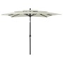 Sombrilla de 3 niveles con poste de aluminio arena 2,5x2,5 m de vidaXL, Sombrillas - Ref: Foro24-313836, Precio: 77,03 €, Des...