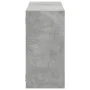 Engineered wood gray concrete wall shelf 100x25x50cm by , Shelves and shelves - Ref: Foro24-853275, Price: 51,53 €, Discount: %