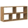 Engineered oak wood artisan wall shelf 100x25x50 cm by , Shelves and shelves - Ref: Foro24-853280, Price: 57,68 €, Discount: %