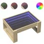 Coffee table with Infinity LED Sonoma oak 70x53x30 cm by , Coffee table - Ref: Foro24-847632, Price: 81,06 €, Discount: %