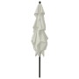 Sombrilla de 3 niveles con poste de aluminio arena 2,5x2,5 m de vidaXL, Sombrillas - Ref: Foro24-313836, Precio: 77,03 €, Des...