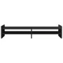 Solid black pine wood monitor stand 100x27x20 cm by , Computer bases and risers - Ref: Foro24-854788, Price: 36,53 €, Discoun...