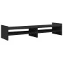 Soporte para monitor madera maciza de pino negro 100x27x20 cm de , Bases y elevadores para ordenadores - Ref: Foro24-854788, ...