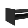 Soporte para monitor madera maciza de pino negro 100x27x20 cm de , Bases y elevadores para ordenadores - Ref: Foro24-854788, ...
