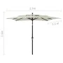 3-tier parasol with sand aluminum pole 2.5x2.5 m by vidaXL, Umbrellas - Ref: Foro24-313836, Price: 75,06 €, Discount: %