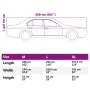 Autoschutzhülle mit Haken, halb silber, M von , Autoaufbewahrungsabdeckungen - Ref: Foro24-4008933, Preis: 17,74 €, Rabatt: %
