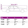 Car cover with silver hooks, medium size. by , Car Storage Covers - Ref: Foro24-4008933, Price: 18,00 €, Discount: %