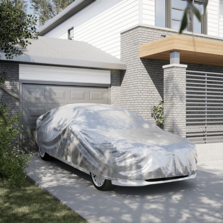 Car cover for Sedan with silver PEVA buckle straps L by , Car Storage Covers - Ref: Foro24-4008952, Price: 35,10 €, Discount: %