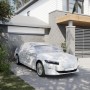 Car cover with silver hooks, medium size, made of PEVA. by , Car Storage Covers - Ref: Foro24-4008959, Price: 25,72 €, Discou...