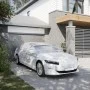 Car cover with silver hooks, medium size, made of PEVA. by , Car Storage Covers - Ref: Foro24-4008959, Price: 25,34 €, Discou...
