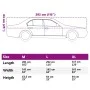 Car cover with silver hooks, medium size, made of PEVA. by , Car Storage Covers - Ref: Foro24-4008959, Price: 25,34 €, Discou...