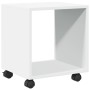Rollschrank aus weißem Ingenieurholz mit Rädern, 37x33x42,5 cm. von , Seitentische - Ref: Foro24-853128, Preis: 33,12 €, Raba...