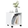 Rollschrank aus weißem Ingenieurholz mit Rädern, 37x33x42,5 cm. von , Seitentische - Ref: Foro24-853128, Preis: 33,12 €, Raba...