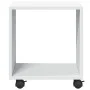 Engineered wood white rolling cabinet 37x33x42.5 cm by , Side tables - Ref: Foro24-853128, Price: 32,56 €, Discount: %