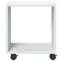 Rollschrank aus weißem Ingenieurholz mit Rädern, 37x33x42,5 cm. von , Seitentische - Ref: Foro24-853128, Preis: 33,12 €, Raba...