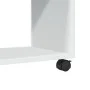Engineered wood white rolling cabinet 37x33x42.5 cm by , Side tables - Ref: Foro24-853128, Price: 32,56 €, Discount: %