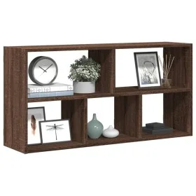 Engineered wood brown oak wall shelf 100x25x50 cm by , Shelves and shelves - Ref: Foro24-853278, Price: 50,92 €, Discount: %
