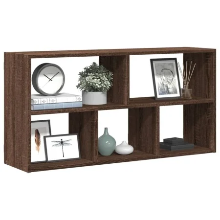 Estante de pared madera ingeniería marrón roble 100x25x50 cm de , Estantes y estanterías - Ref: Foro24-853278, Precio: 50,88 ...