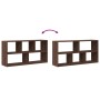 Engineered wood brown oak wall shelf 100x25x50 cm by , Shelves and shelves - Ref: Foro24-853278, Price: 48,23 €, Discount: %