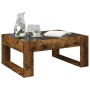 Coffee table with Infinity LED smoked oak 70x53x30 cm by , Coffee table - Ref: Foro24-847634, Price: 82,10 €, Discount: %