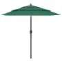 3-stufiger Sonnenschirm mit grünem Aluminiummast 2,5 m von vidaXL, Sonnenschirme - Ref: Foro24-313861, Preis: 66,77 €, Rabatt: %